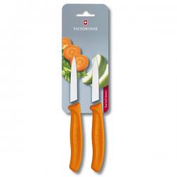 Набор ножей кухонных Victorinox SwissClassic, 8см, 2шт. в блистере,оранжевые Картинка Набор ножей кухонных Victorinox SwissClassic, 8см, 2шт. в блистере,оранжевые