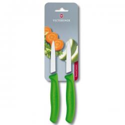 Набор ножей кухонных Victorinox SwissClassic, 8см, 2шт. в блистере,зеленые Картинка Набор ножей кухонных Victorinox SwissClassic, 8см, 2шт. в блистере,зеленые
