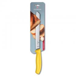 Нож кухонний для хліба Victorinox SwissClassic, хвил. лезо, 21 cм, жовтий, блістер Картинка Нож кухонний для хліба Victorinox SwissClassic, хвил. лезо, 21 cм, жовтий, блістер