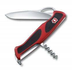 Картинка Нож  Victorinox Delemont RangerGrip 63, 130 мм, червоний / чорний