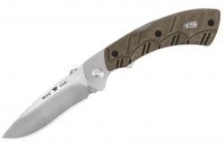 Картинка Нож Buck Open Season® Folding Skinner, green micarta