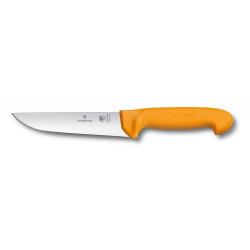 Нож кухонный Victorinox Swibo, Butcher, широкий, жовтий, 18 см Картинка Нож кухонный Victorinox Swibo, Butcher, широкий, жовтий, 18 см