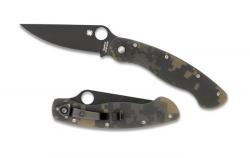 Нож Spyderco Military Black Blade, ц:camo (C36GPCMOBK)