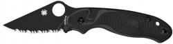 Картинка Нож Spyderco Para 3 Black Blade, FRN, серрейтор