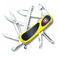 Картинка Нож Victorinox Delemont, EvoGrip S18, 85 мм, жовтий / чорний (блістер)