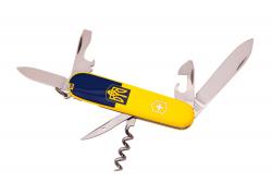 Картинка Нож Victorinox Swiss Army Spartan, жовто- блакитний, жовтий тризуб