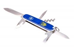 Картинка Нож Victorinox Swiss Army Spartan,блакитний, жовтий тризуб