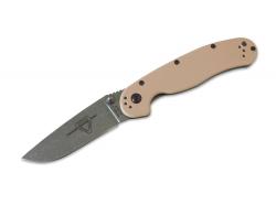 Нож Ontario RAT II Folder - Stonewash клинок, пряма РК, піщана рукоять, 7,6 см клин. Картинка Нож Ontario RAT II Folder - Stonewash клинок, пряма РК, піщана рукоять, 7,6 см клин.