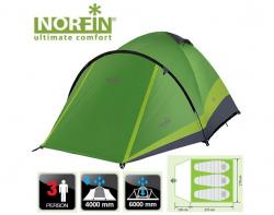 Палатка Norfin PERCH 3 4000мм / FG / 210+(120)Х210х130см / NF Картинка Палатка Norfin PERCH 3 4000мм / FG / 210+(120)Х210х130см / NF