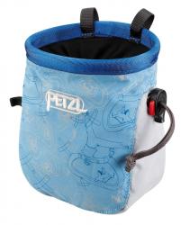 Petzl Мешочек для магнезии Koda TOPO blue L Картинка Petzl Мешочек для магнезии Koda TOPO blue L