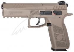 Картинка Пистолет пневматический ASG CZ P-09 Pellet FDE Blowback, 4,5 мм