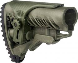 Приклад FAB Defense для М16/AR15 с регул. щекой ц:olive drab Картинка Приклад FAB Defense для М16/AR15 с регул. щекой ц:olive drab