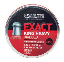 Картинка Пули пневм JSB King Heavy MKII, 6,35 mm , 2,2 г, 150 шт/уп