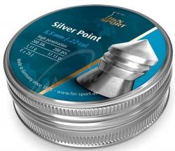 Пули пневматические H&N Silver Point, 5,5 мм ,1.11г, 200шт/уп, Картинка Пули пневматические H&N Silver Point, 5,5 мм ,1.11г, 200шт/уп,