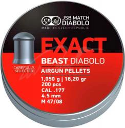 Пули пневматические JSB Diabolo Exact Beast, 4,52 мм , 1,05 гр. (200шт/уп) Картинка Пули пневматические JSB Diabolo Exact Beast, 4,52 мм , 1,05 гр. (200шт/уп)