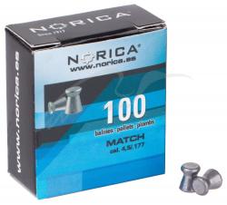 Пули пневматические Norica Match, 4,5 мм , 100 шт/уп, 0,48г Картинка Пули пневматические Norica Match, 4,5 мм , 100 шт/уп, 0,48г
