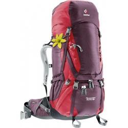 Рюкзак Deuter Aircontact 60+10 SL цвет 5518 aubergine-cranberry Картинка Рюкзак Deuter Aircontact 60+10 SL цвет 5518 aubergine-cranberry