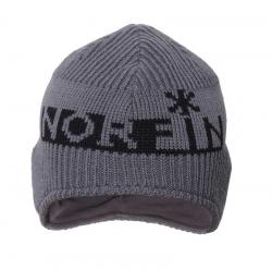 Шапка вязаная Norfin WINTER (флис. подкладк. / серая) р.XL Картинка Шапка вязаная Norfin WINTER (флис. подкладк. / серая) р.XL