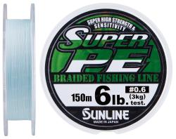 Шнур Sunline New Super PE 150м (голуб.) #0.6/0.128мм 6LB/3кг Картинка Шнур Sunline New Super PE 150м (голуб.) #0.6/0.128мм 6LB/3кг