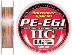 Картинка Шнур Sunline PE EGI HG 120м #0.4/0.104мм 3.3кг/8LB