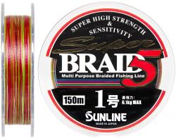 Шнур Sunline Super Braid 5 150m #1.0/0.165мм 6.1кг Картинка Шнур Sunline Super Braid 5 150m #1.0/0.165мм 6.1кг