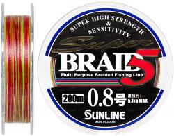 Шнур Sunline Super Braid 5 200m #0.8/0.148мм 5.1кг Картинка Шнур Sunline Super Braid 5 200m #0.8/0.148мм 5.1кг
