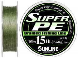 Шнур Sunline Super PE 150м 0,235мм 20Lb/10кг (темно-зеленый) Картинка Шнур Sunline Super PE 150м 0,235мм 20Lb/10кг (темно-зеленый)