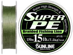 Шнур Sunline Super PE 150м 0,33мм 40Lb/20кг (темно-зеленый) Картинка Шнур Sunline Super PE 150м 0,33мм 40Lb/20кг (темно-зеленый)