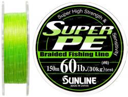 Шнур Sunline Super PE 150м (салат.) 0.405мм 60LB/30кг Картинка Шнур Sunline Super PE 150м (салат.) 0.405мм 60LB/30кг
