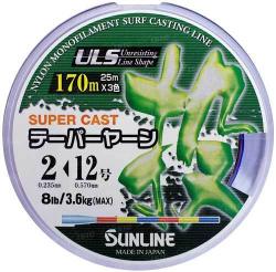 Картинка Леска Sunline NEW TAPERED LINE 170м конусная 3 COLORS 0,235мм>0,47мм