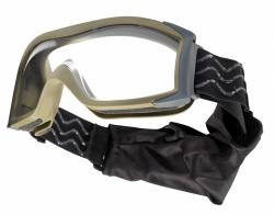 Очки тактические Bolle X1000 пісочні з прозорими лінзами Картинка Очки тактические Bolle X1000 пісочні з прозорими лінзами