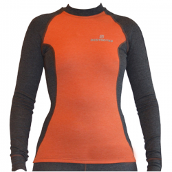 Tramp/Destroyer Outdoor Tracking Lady Футболка с длинным рукавом женская XL серый/оранжевый Картинка Tramp/Destroyer Outdoor Tracking Lady Футболка с длинным рукавом женская XL серый/оранжевый