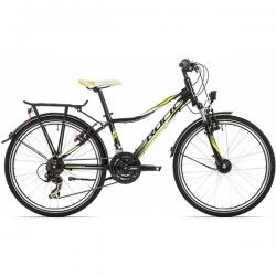 Велосипед Rock Machine SURGE 24 CITY black/green/white Картинка Велосипед Rock Machine SURGE 24 CITY black/green/white