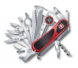 Нож Victorinox Delemont, EvoGrip S54, 85мм, черв./чорн.,подар.коробка Картинка Нож Victorinox Delemont, EvoGrip S54, 85мм, черв./чорн.,подар.коробка