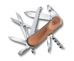 Нож Victorinox Delemont EvoWood 17, 85мм, горіх Картинка Нож Victorinox Delemont EvoWood 17, 85мм, горіх