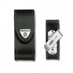 Victorinox поясной черный кожаный с метал.клипсой Картинка Victorinox поясной черный кожаный с метал.клипсой