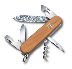 Нож Victorinox Spartan, ліміт. серія, 91мм, дамаське лезо, дерев'яна рукоять Картинка Нож Victorinox Spartan, ліміт. серія, 91мм, дамаське лезо, дерев'яна рукоять