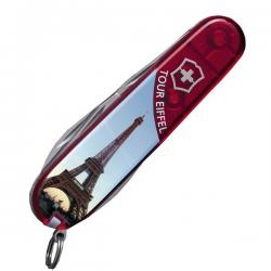 Нож Victorinox Swiss Army Climber Cologne,прозор.червоний Картинка Нож Victorinox Swiss Army Climber Cologne,прозор.червоний