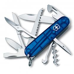 Картинка Нож Victorinox Swiss Army Huntsman прозорий синій