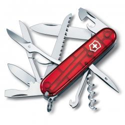 Нож Victorinox Swiss Army Huntsman прозр.красный Картинка Нож Victorinox Swiss Army Huntsman прозр.красный