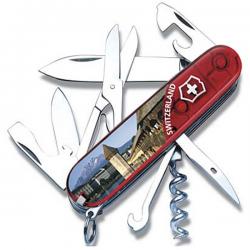 Картинка Нож Victorinox Swiss Army Luzern,прозор.червоний