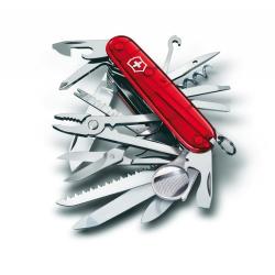 Нож Victorinox Swiss Champ прозрач.красный Картинка Нож Victorinox Swiss Champ прозрач.красный