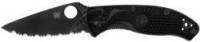 Нож Spyderco Tenacious Black Blade FRN , серрейтор
