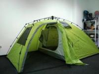 Палатка полуавтомат 3-х 2-слой. Norfin PELED 3 3000мм / FG / 205+(125)Х195х135см / NF