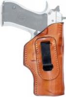 Кобура Front Line поясная, скрытого ношения, кожа, тефлон для Glock 17, 22, 31 ц:коричневый