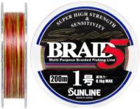 Шнур Sunline Super Braid 5 200m #1.0/0.165мм 6.1кг